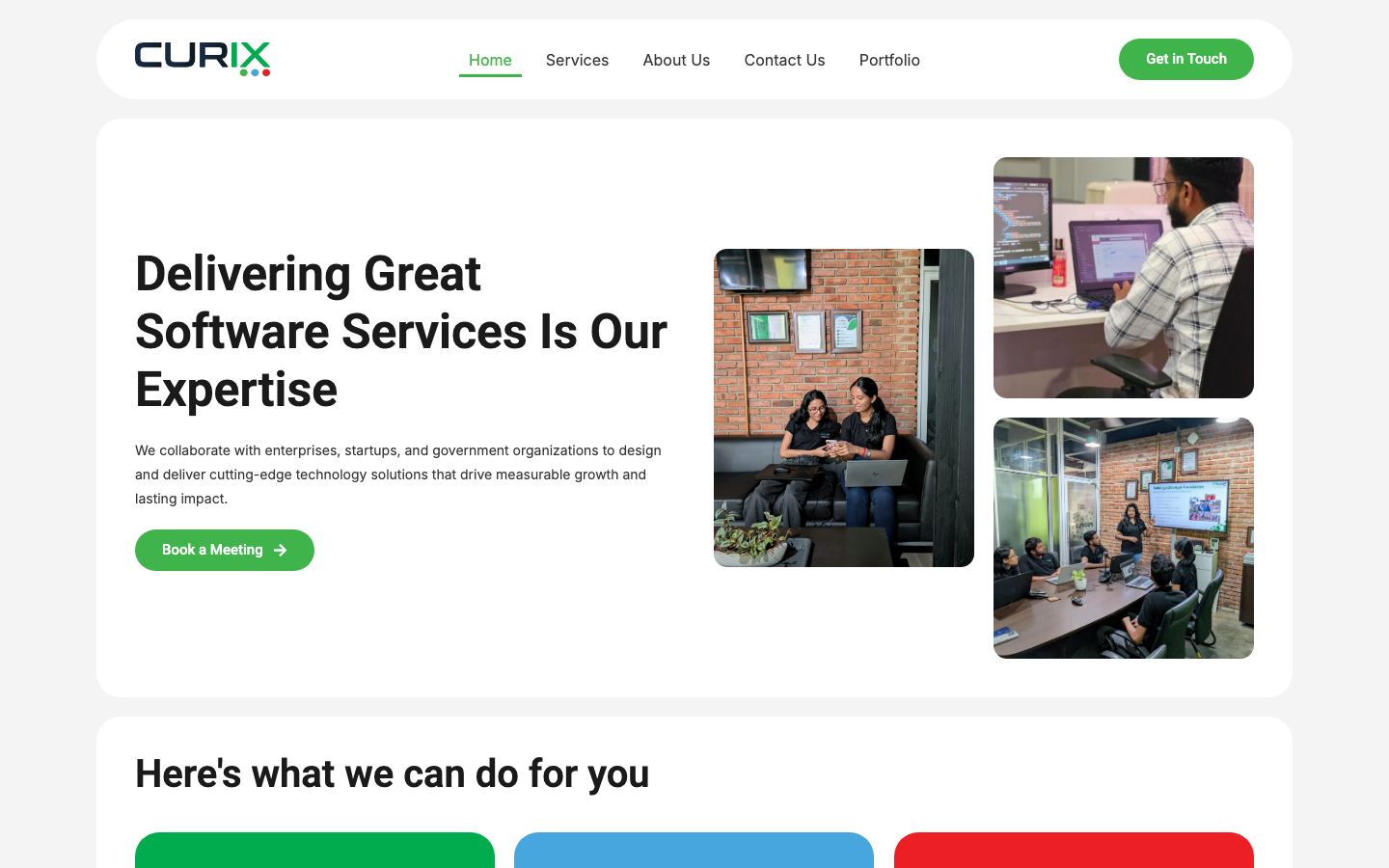 FINAP Curix website